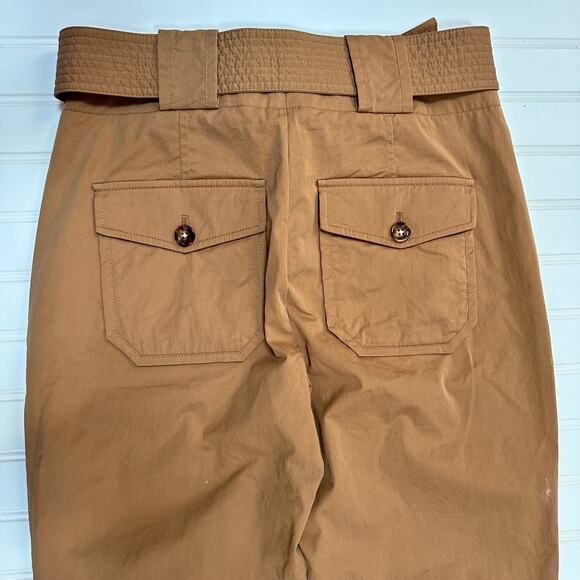 Veronica Beard Size 4 Mahary Khaki Paperbag High Rise Pants Tie Belt *Read - Picture 12 of 15